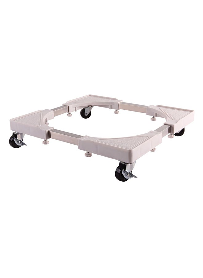 Plastic Stand With 4 Wheels Off White Medium