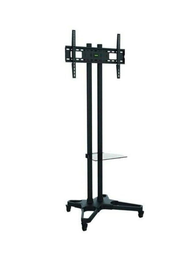 Bluetek Television Floor Stand Steel, 37 inches to 70 inches loading capacity Wheels with break Black 