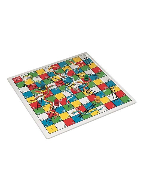 Snake And Ladder Colourful Board Game With Dice and Colourful Pieces For 2-4 Player