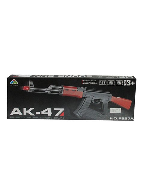 لعبة مسدس Ak-47 بحركة كهربائية أسود اللون