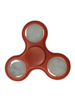 RED LED LIGHT HAND FIDGET SPINNER TOY EDC TRI SPINNER FIDGET TOY HAND SPINNER