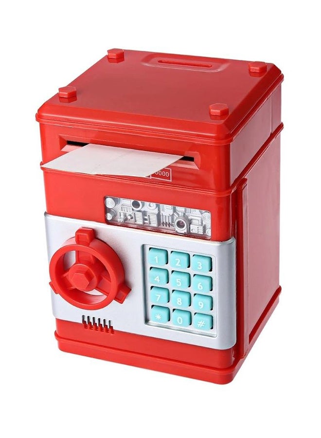 Kids Mini Electronic Money Bank Coin Cash Saving Box, RED 