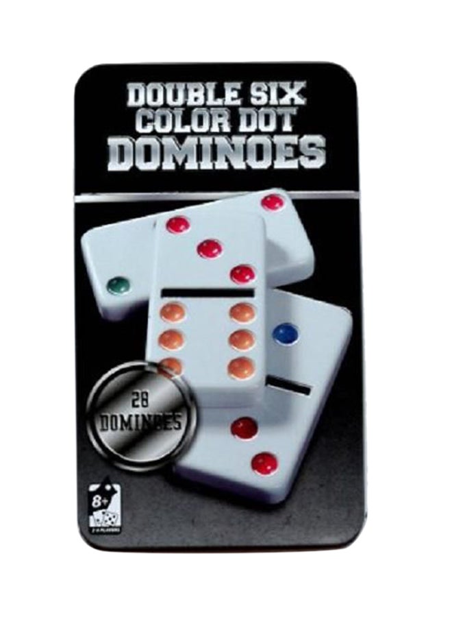 مجموعة قطع دومينو ملونة مكونة من 28 قطعة
