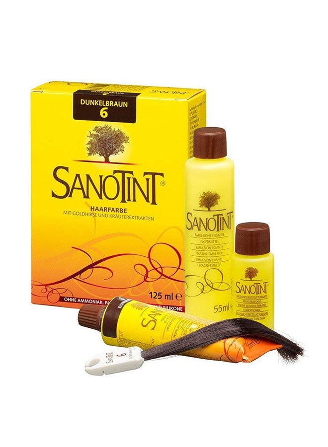 Sanotint Hair Colour Kit Dunkelbraun 6 