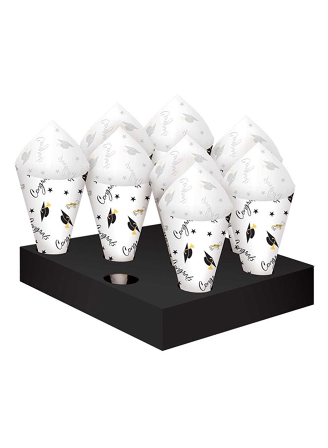 Amscan 42-Piece Congrats Graduation Snack Cone Set