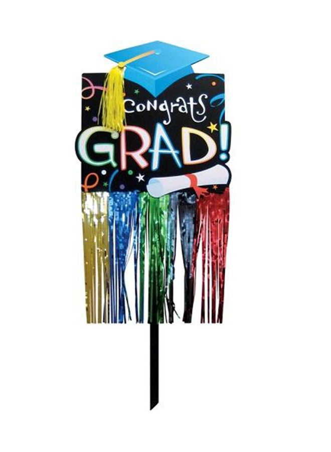 Amscan Graduation Embellished With Foil Yard Sign 23.5In X 13In