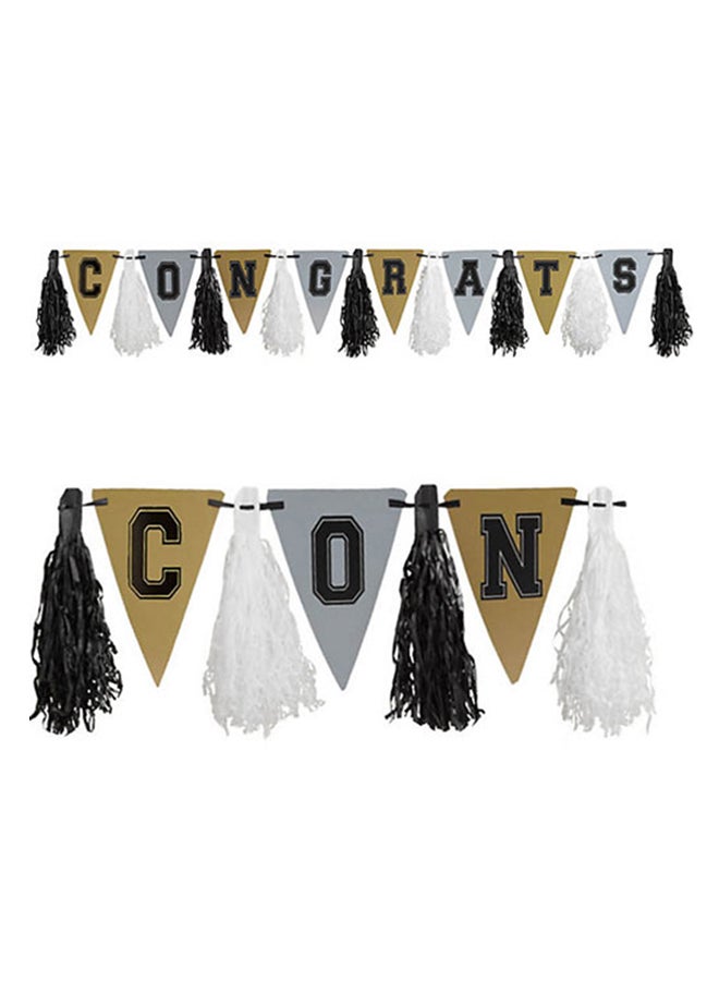 أمسكان مجموعة زينة مزودة بأشكال الشرابة لحفلات التخرج