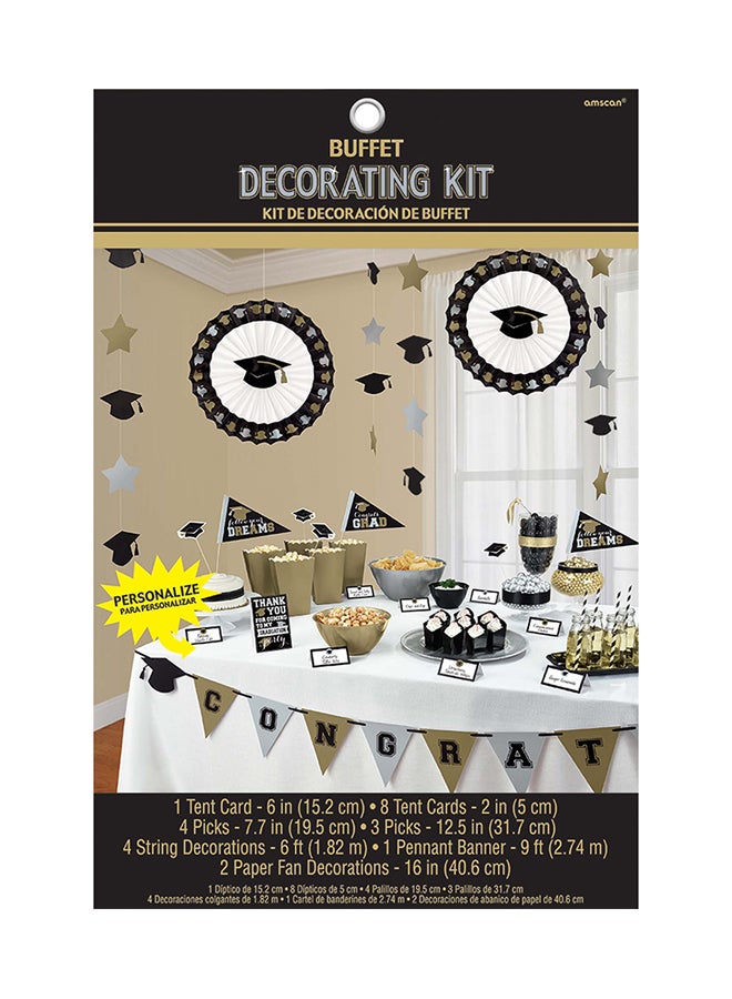 Amscan Grad Grand Candy Buffet Decorating Kit