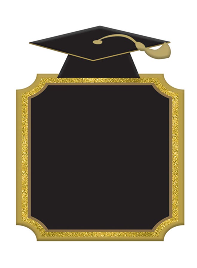 Amscan Chalkboard Sign with Graduation Cap