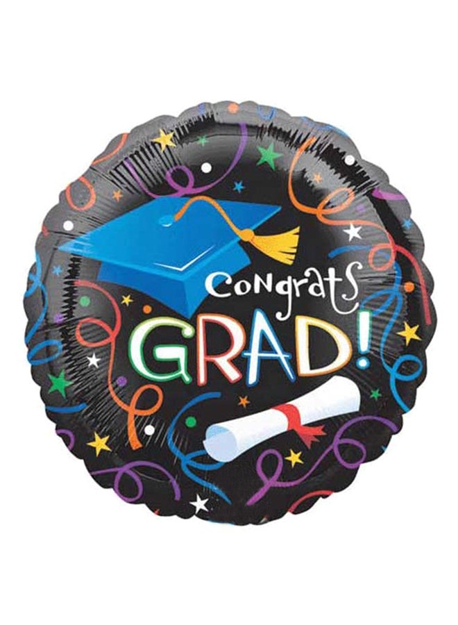 بالون بطبعة عبارة "Congrats Grad" 18بوصة