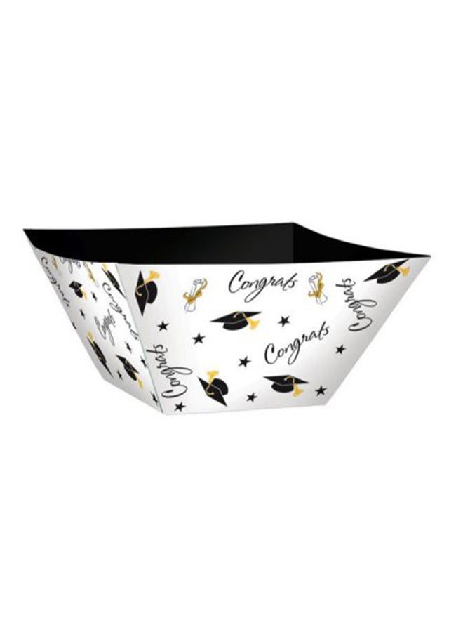 Amscan Grad Square Large Bowl, 3Pcs