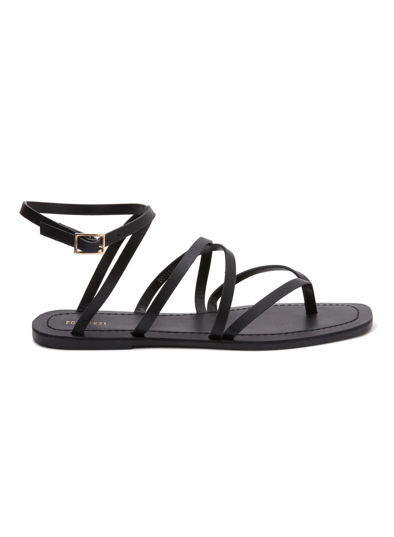 FOREVER 21 Ankle Strap Flat Sandals