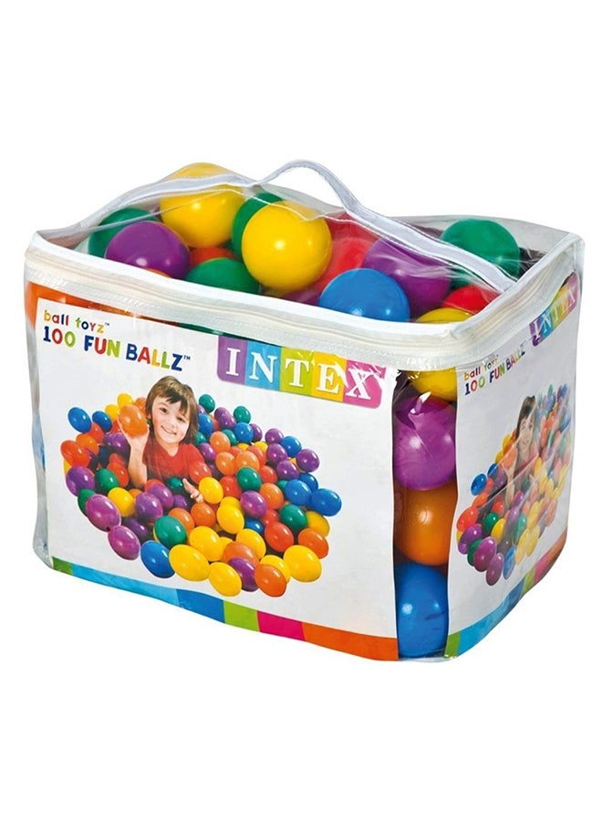 كرات المرح إنتيكس 100 قطعة متعددة الألوان 8سم - Image 1