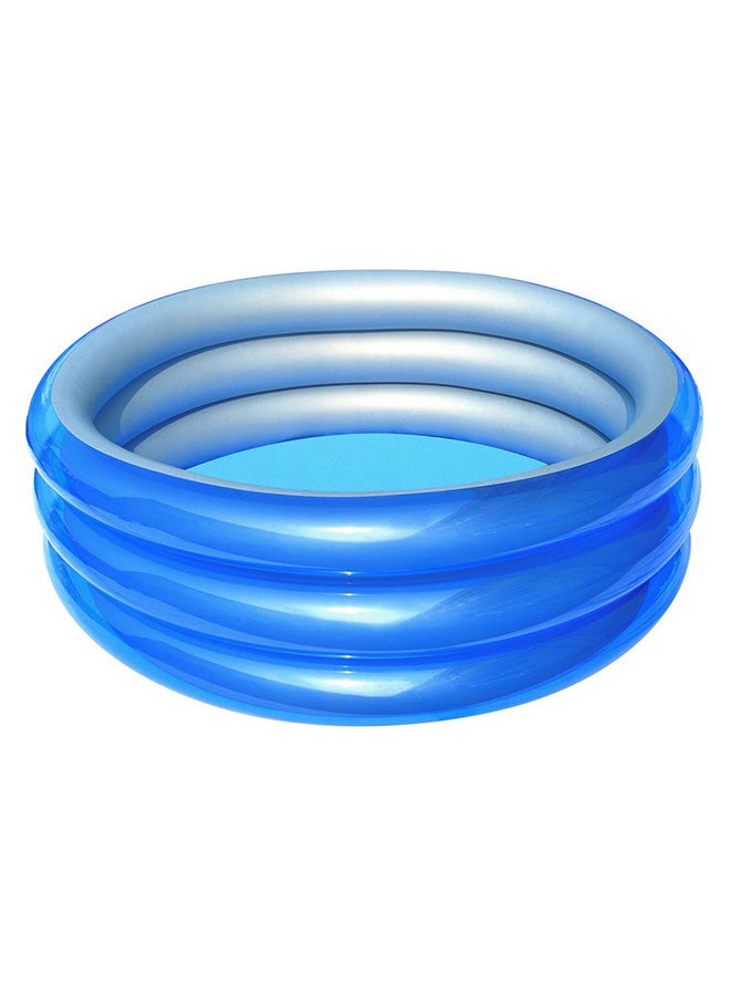 بست واي بركة سباحة كببرة بثلاث حلقات لون معدني طراز 51042 170x53سم