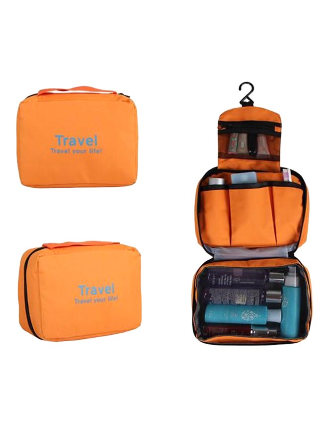 Travel Hanging Organizer Storage Bag Orange/Blue Medium
