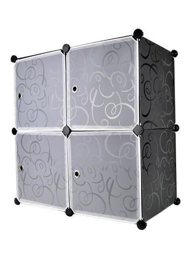 Generic 4 Cubes Wardrobe Storage Black Medium 