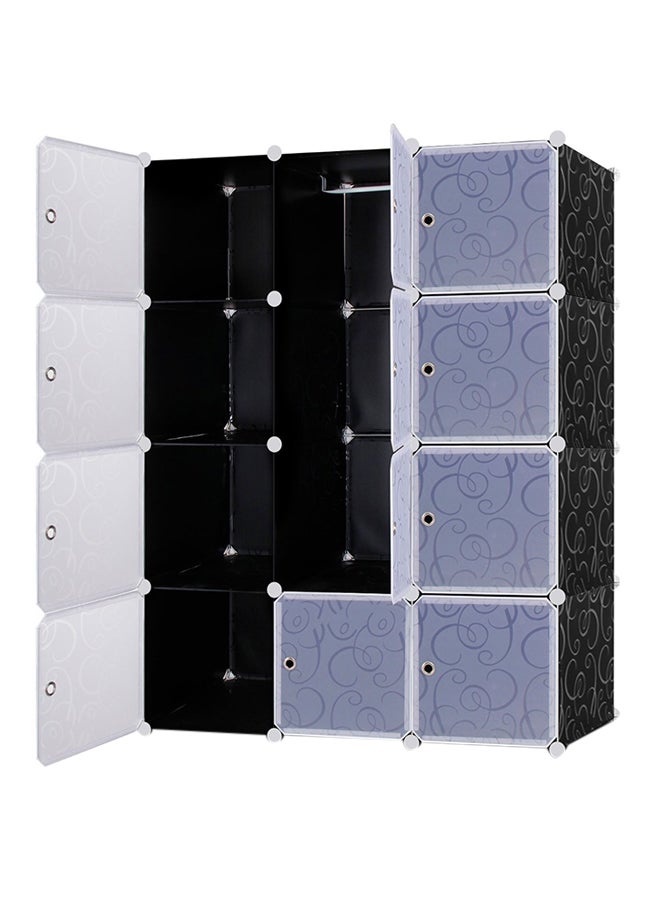 Maston 12 Cubes Wardrobe Storage Black Medium Black Medium 
