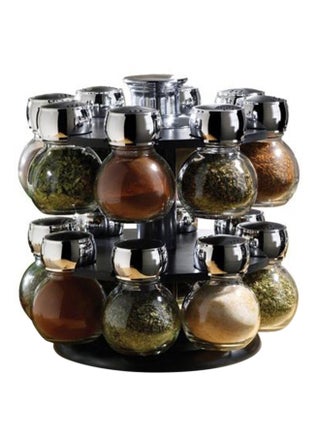 17-Piece Spice Jar With Rack Set Multicolour Medium - v1554102035/N22977460A_1