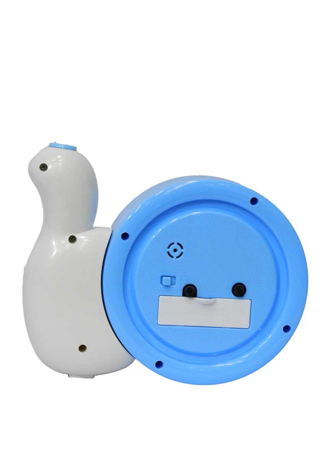 Table Clock Blue/White 17x16centimeter  - Image 2