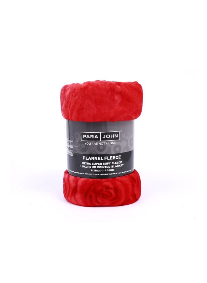 PARAJOHN Blanket Fleece Red 230x200cm - Image 2