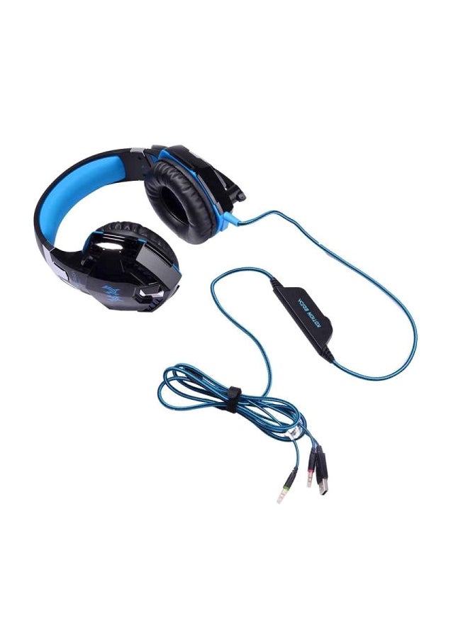 كوشن إيتش سماعة رأس بتصميم يغطي الأذن للتحدث أثناء اللعب مع ميكروفون