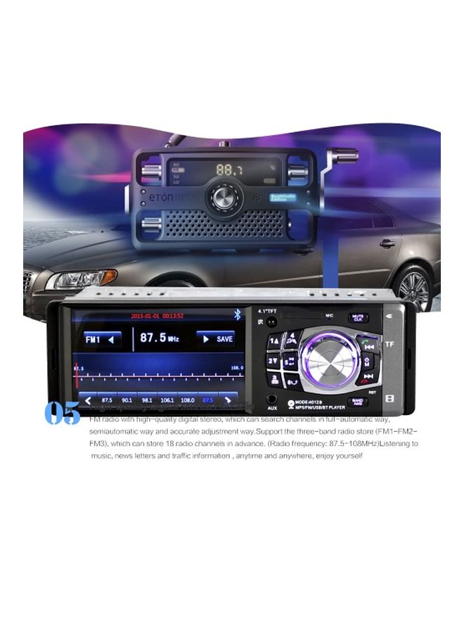 4012B 1 Din Car Stereo Player With Steering Wheel Remote Control