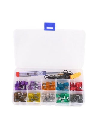 100-Piece Car Fuse Kit With Alligator Clip Multicolour - v1554104407/N22849751A_1