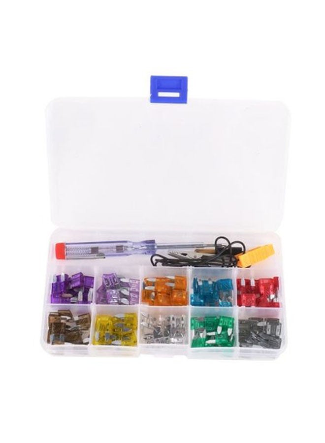 Generic 100-Piece Car Fuse Kit With Alligator Clip Multicolour  - Image 1
