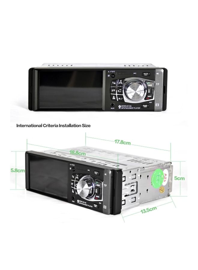 4012B 1 Din Car Stereo Player With Steering Wheel Remote Control