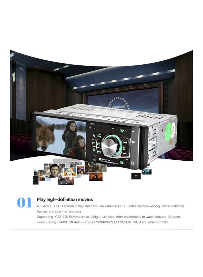 4012B 1 Din Car Stereo Player With Steering Wheel Remote Control