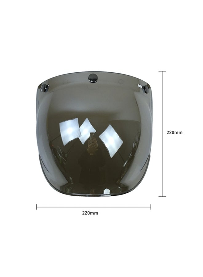 Generic 3-Snap Bubble Wind Shield Visor Helmet  - Image 5