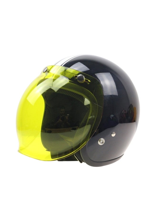 Generic 3-Snap Bubble Wind Shield Visor Helmet  - Image 3