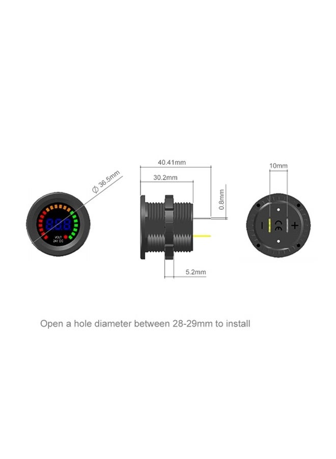 ماركة غير محددة جهاز رقمي لقياس فرق الجهد بلوحة ذات إضاءة LED  - Image 3