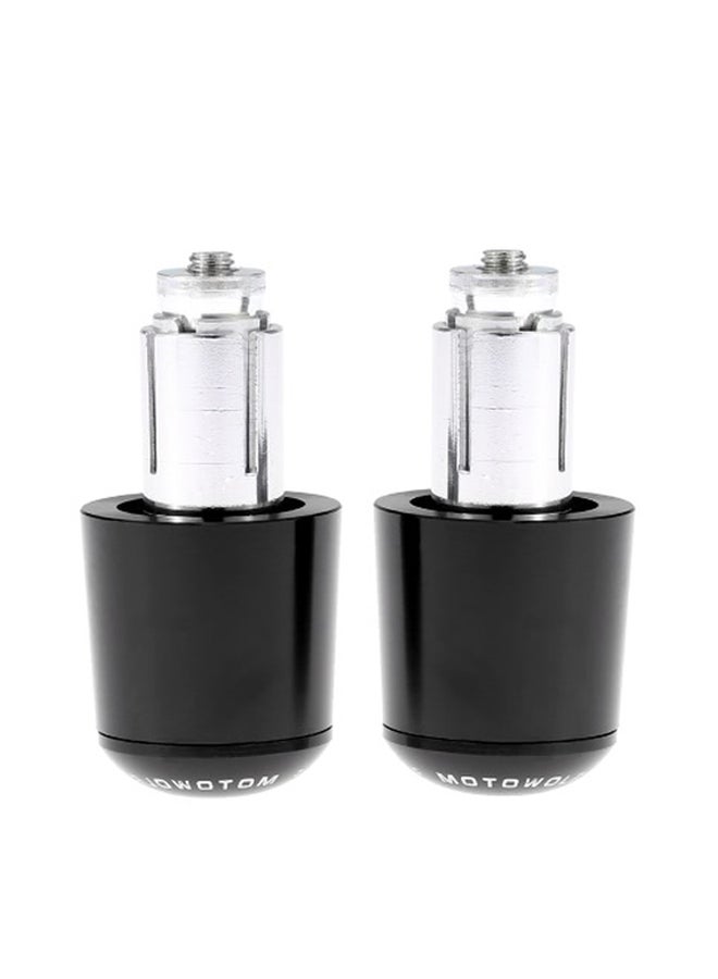 Generic 2-Piece Universal Motorbike Handlebar End Plug  - Image 1