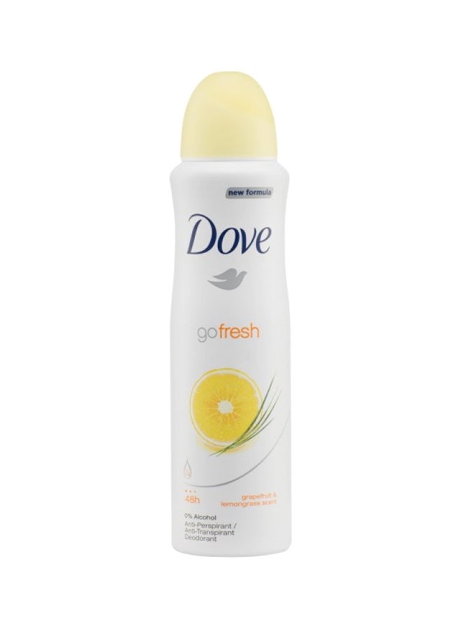 Dove - Go Fresh Grapefruit Lemongrass Deodrant White 150ml - Image 1
