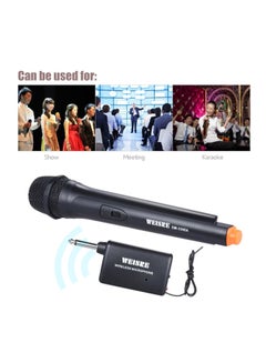 WEISRE Wireless Unidirectional Dynamic Microphone I2620 Black/Orange  - Image 3