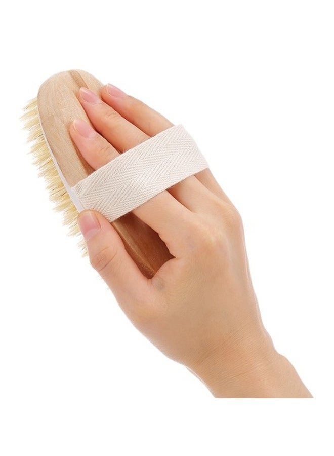 Generic Wooden Body Cleaning Brush Beige/White  - Image 3