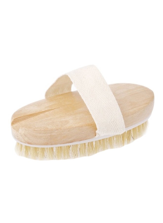 Generic Wooden Body Cleaning Brush Beige/White  - Image 1