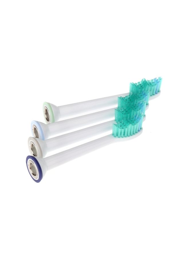4-Piece Electric Toothbrush Replacement Heads For Philips Sonicare P-HX-6014/HX6014 White/Blue - Image 4