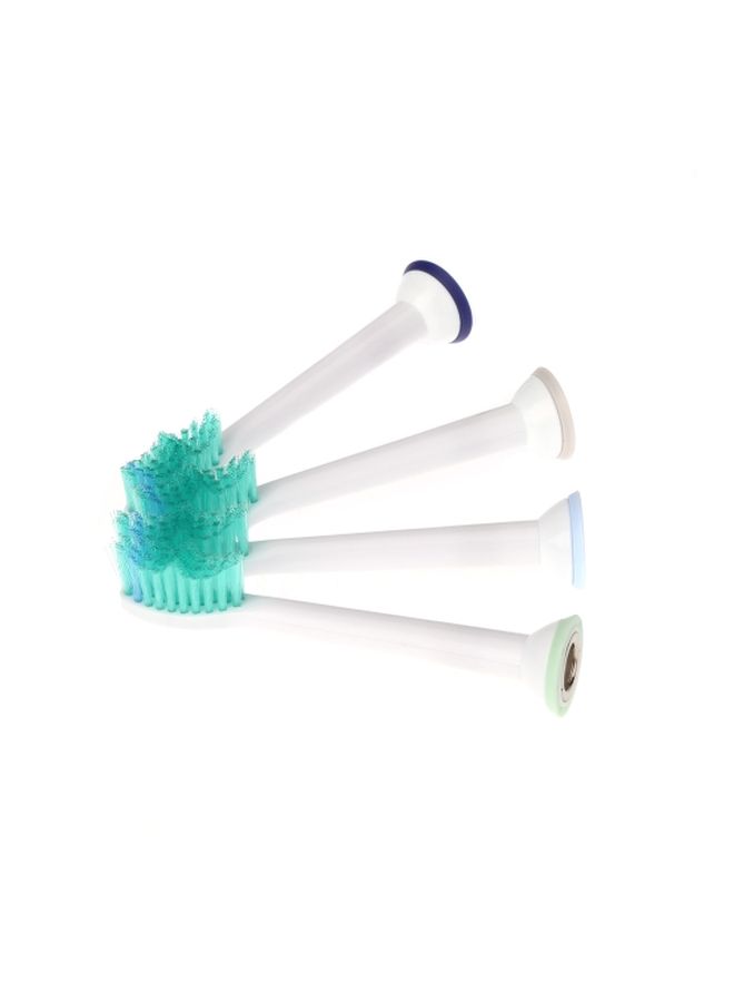 4-Piece Electric Toothbrush Replacement Heads For Philips Sonicare P-HX-6014/HX6014 White/Blue - Image 2