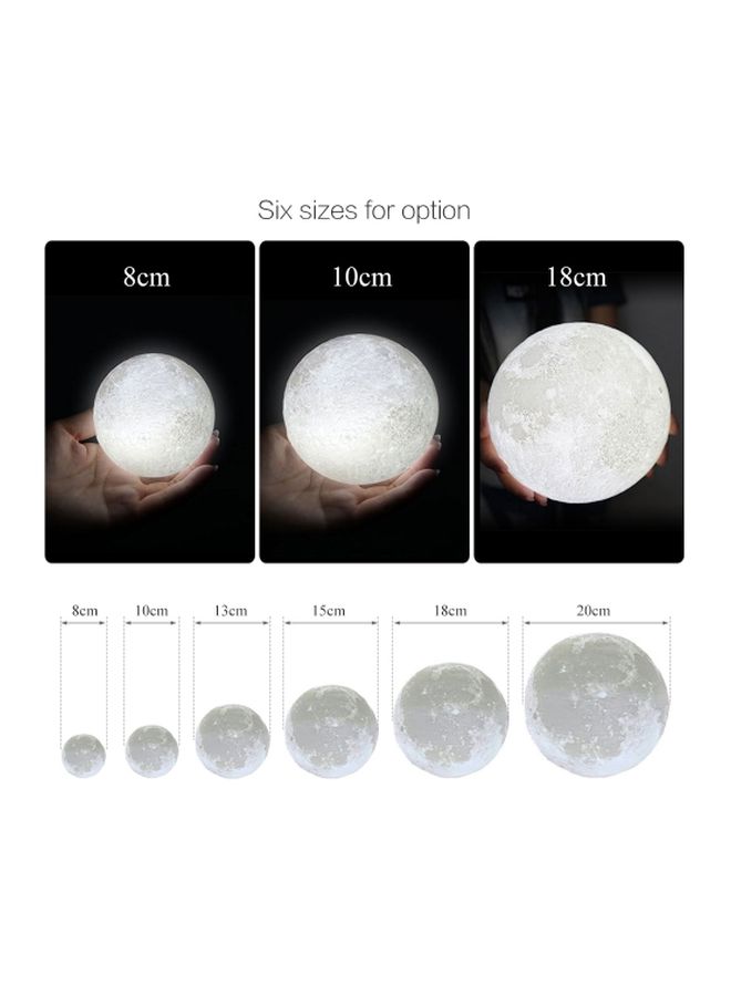 Aibecy LED Moon Lamp White 8cm - Image 4