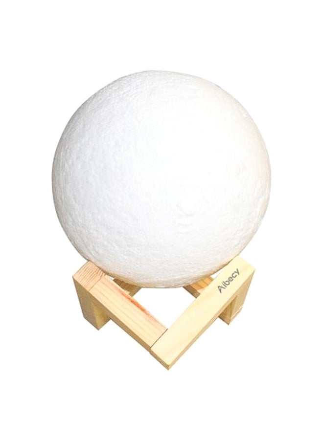 Aibecy LED Moon Lamp White 8cm - Image 1