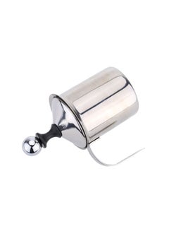 Generic Double Mesh Milk Frothier 400ml Silver/Black 400ml  - Image 4