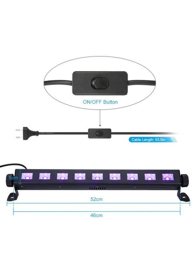 تومشاين مصباح شريطي LED بالأشعة فوق البنفسجية أرجواني 52x8x6سم  - Image 5