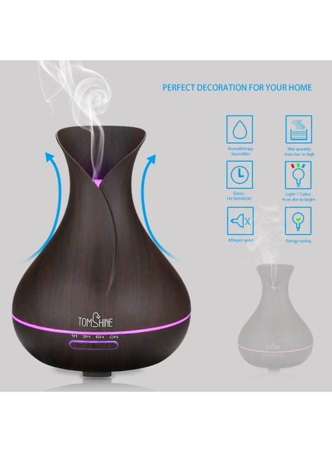 Tomshine Air Humidifier Night Lamp 400ml Brown/Purple  - Image 5