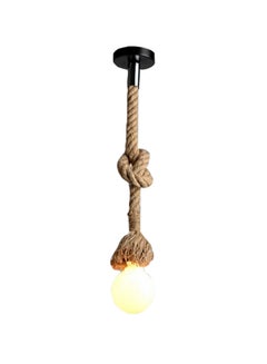 Generic Rope Hanging Pendant Light Beige/Black  - Image 1