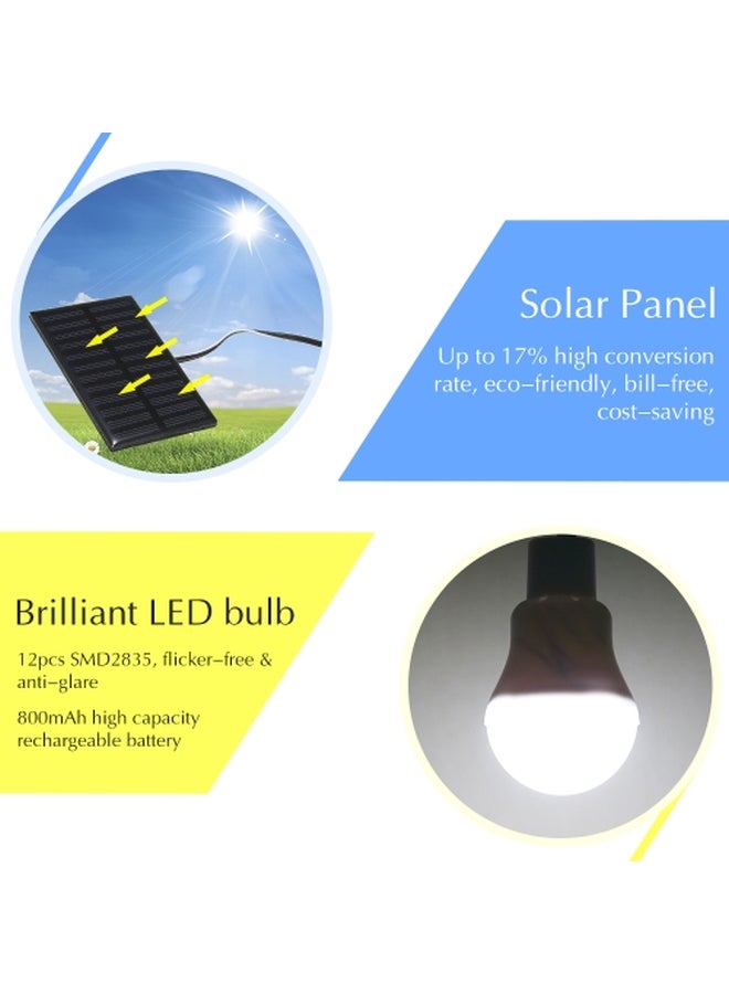 Solar Powered LED Light White 9 x6x0.4cm  - Image 4