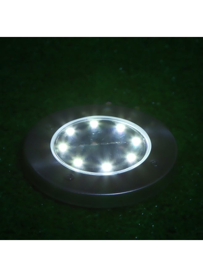 Generic 4-Piece Solar Powered LED Lawn Light White 11.5x13cm  - Image 4