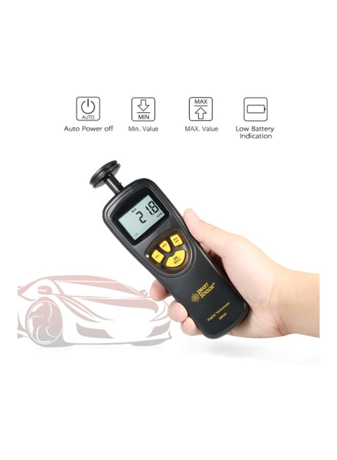 SMART SENSOR LCD Digital Tachometer Black/Yellow 17x5.6x3.5cm  - Image 3
