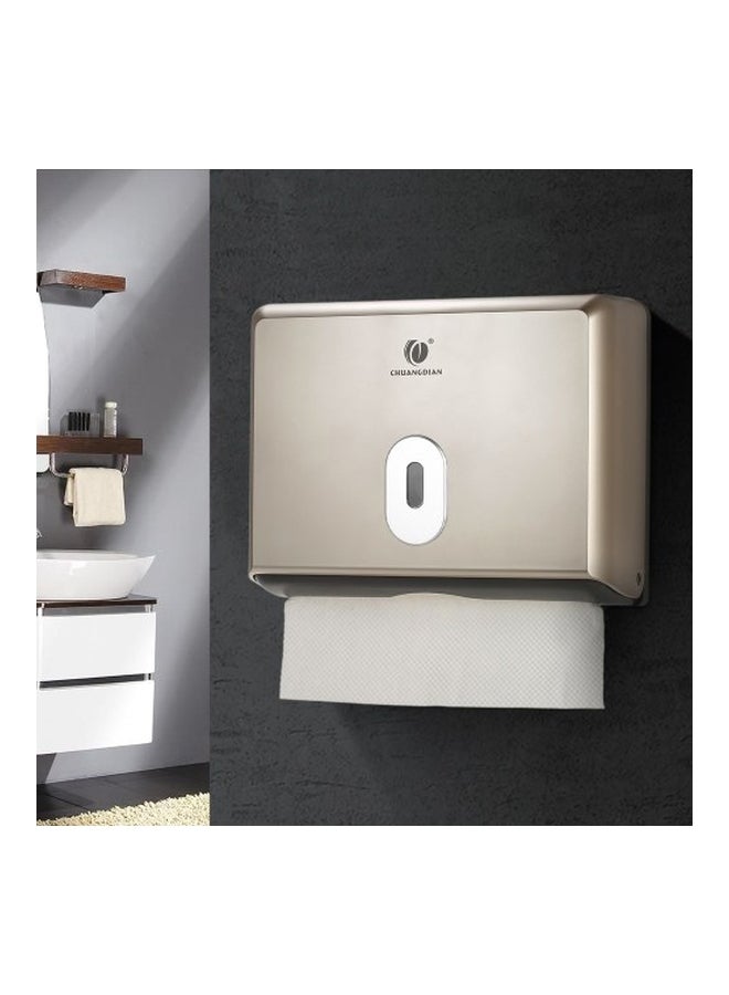 CHUANGDIAN Wall-Mounted Tissue Dispenser Gold 260x205x100mm  - Image 4